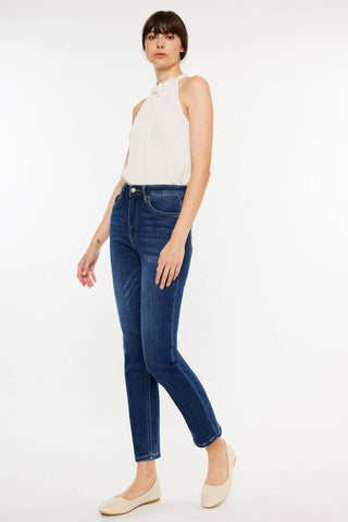 The Carol High Rise Slim Straight Jeans