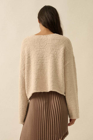 The Abigail Popcorn Knit Sweater
