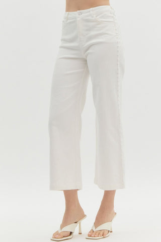 The Abby White Pearl Embellished Jean