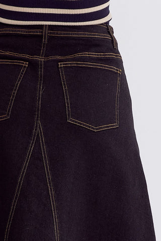 The Midnight Ranch Denim Skirt
