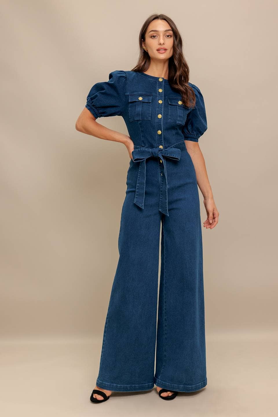 The Western Belle Belted Jumpsuit