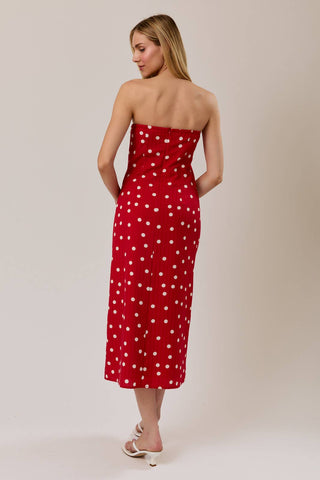 The Rosie Polka Dot Midi Dress