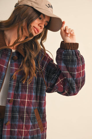 The Crossroads Quilted Plaid Jacket
