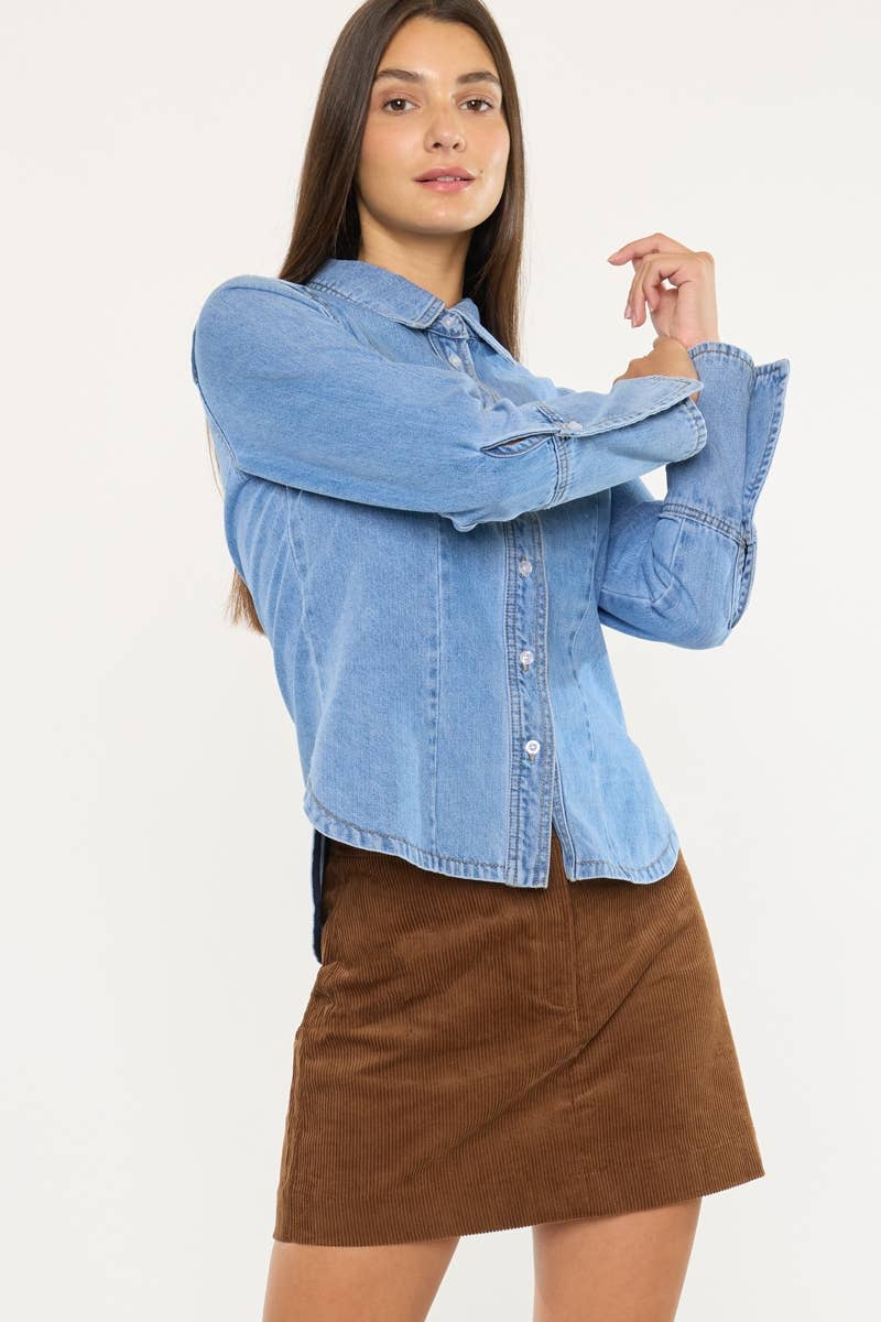 The Millie Fitted Denim Shirt