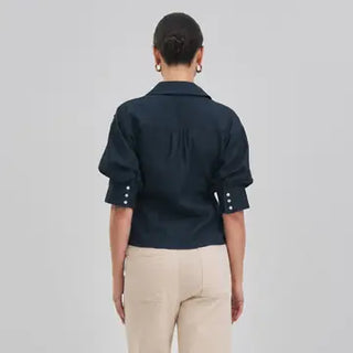 The Maggie Short Sleeve Pintuck Shirt