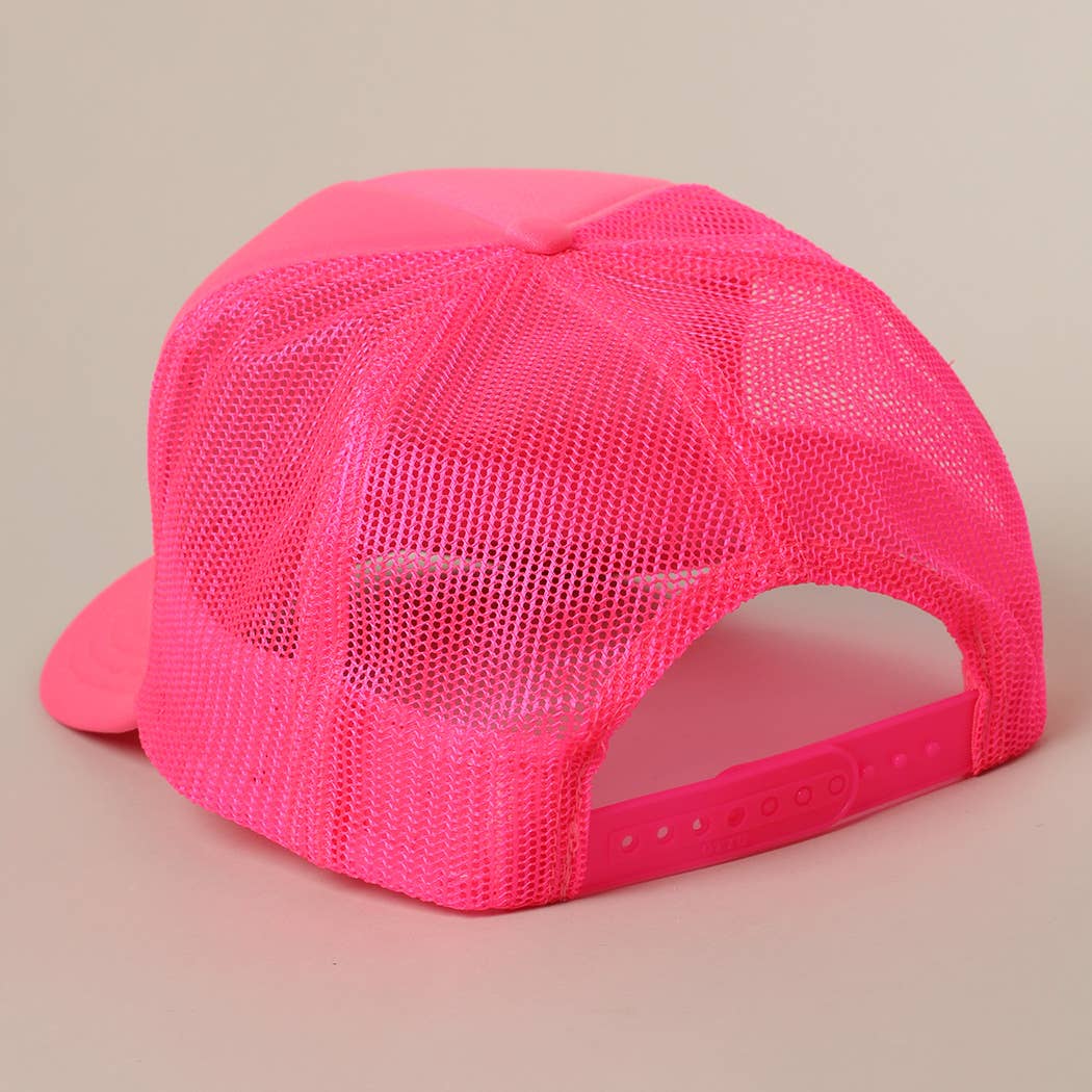 I Only Talk To Boys With Boats Text Mesh Back Hat