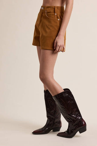 The Kimberly Suede Wide Leg Casual Shorts