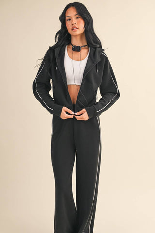 The Chic Zip-Up Hoodie Set