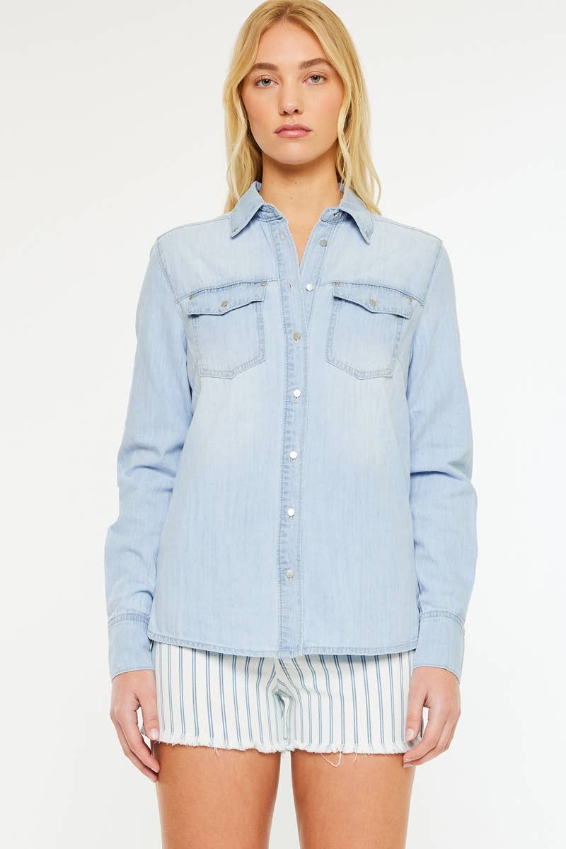 The River Light Wash Denim Shirt