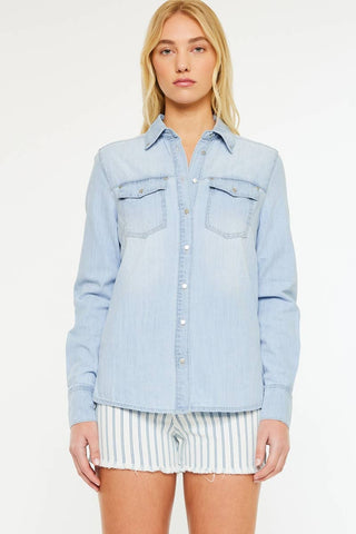 The River Light Wash Denim Shirt