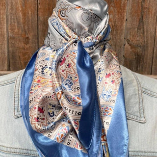 The Blue Floral Wild Rag / Scarf