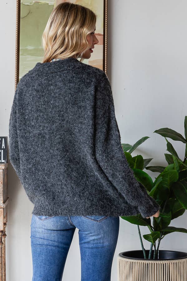 The Hadley Floral Knit Sweater
