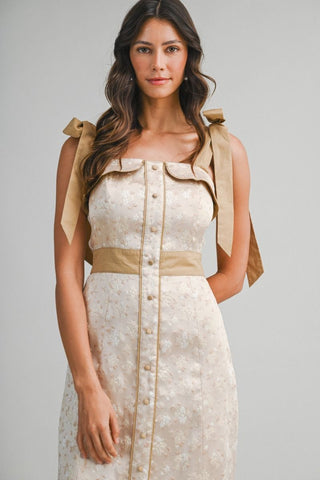 The Macie Jacquard Midi Dress