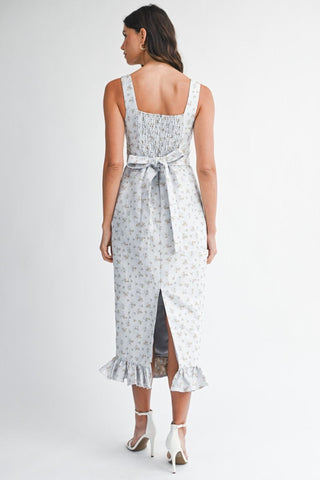 The Skylar Jacquard Midi Dress