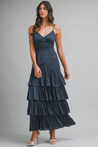 Midnight Sky Tiered Maxi Dress