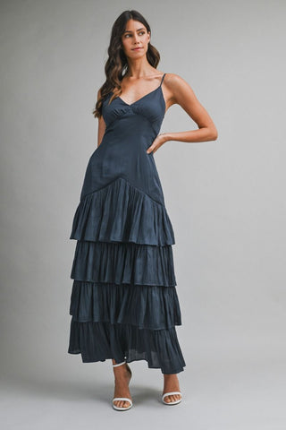 Midnight Sky Tiered Maxi Dress