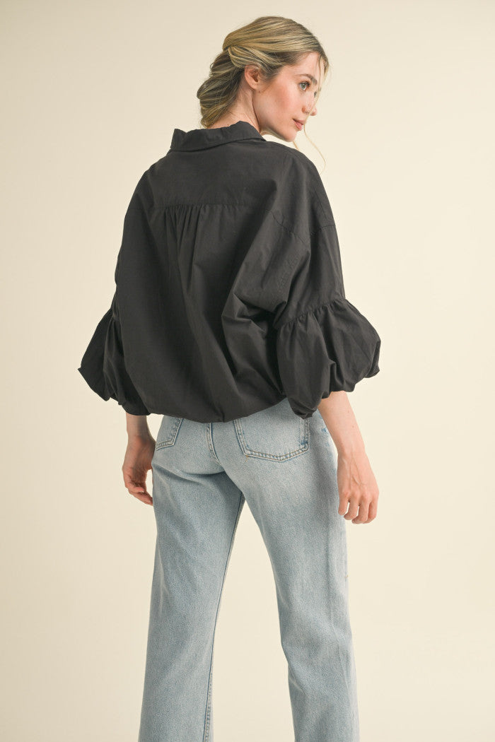 The Bobbie Bubble Hem Top