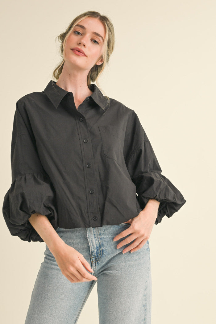 The Bobbie Bubble Hem Top
