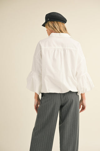 The Bobbie Bubble Hem Top