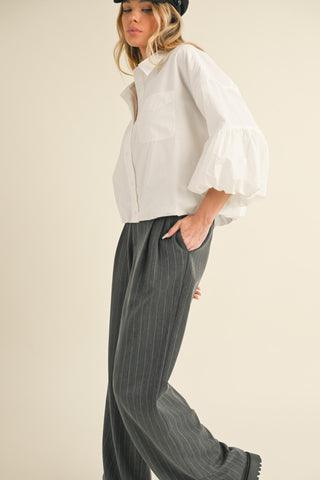 The Bobbie Bubble Hem Top