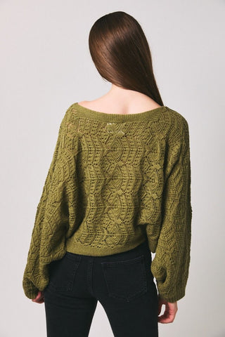 The Olive Crochet Cardigan